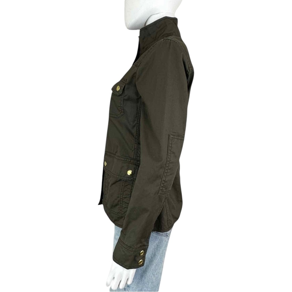 J. Crew Olive Zip-Up Jacket Size S L0500 - Picture 2 of 12